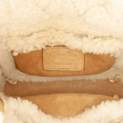 Dior Mini Suede Shearling Cannage Lady Dior