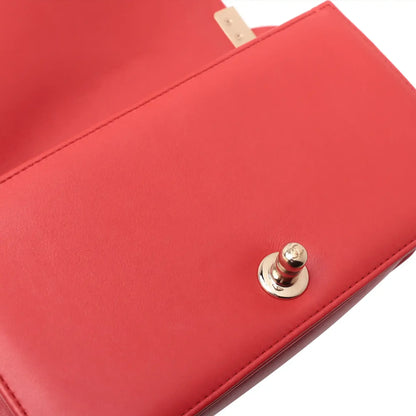 Chanel Small Straw and Lambskin Boy Flap