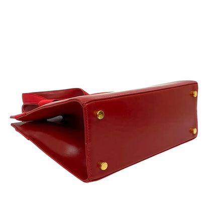 Ferragamo Leather Vara Bow Satchel