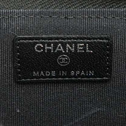 Chanel CC Quilted Lambskin Coin and Card Case