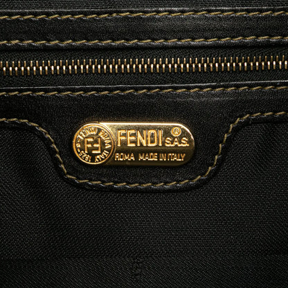 Fendi Pequin Coated Canvas Drawstring Backpack