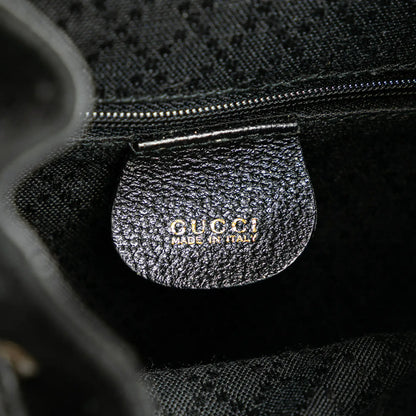 Gucci Suede Bamboo Backpack