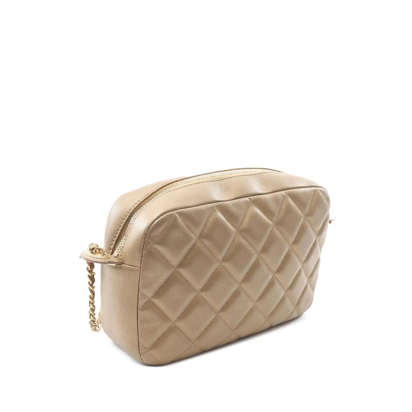 Chanel CC Quilted Lambskin Camera Crossbody