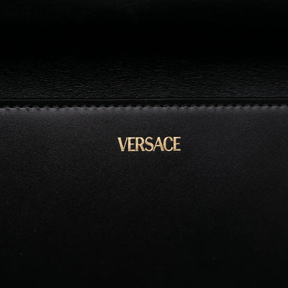 Versace Leather Greca Goddess Clutch