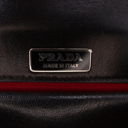 Prada Goatskin Woven Madras Crossbody