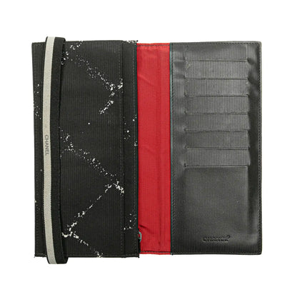 Chanel Old Travel Line Nylon Bifold Long Wallet