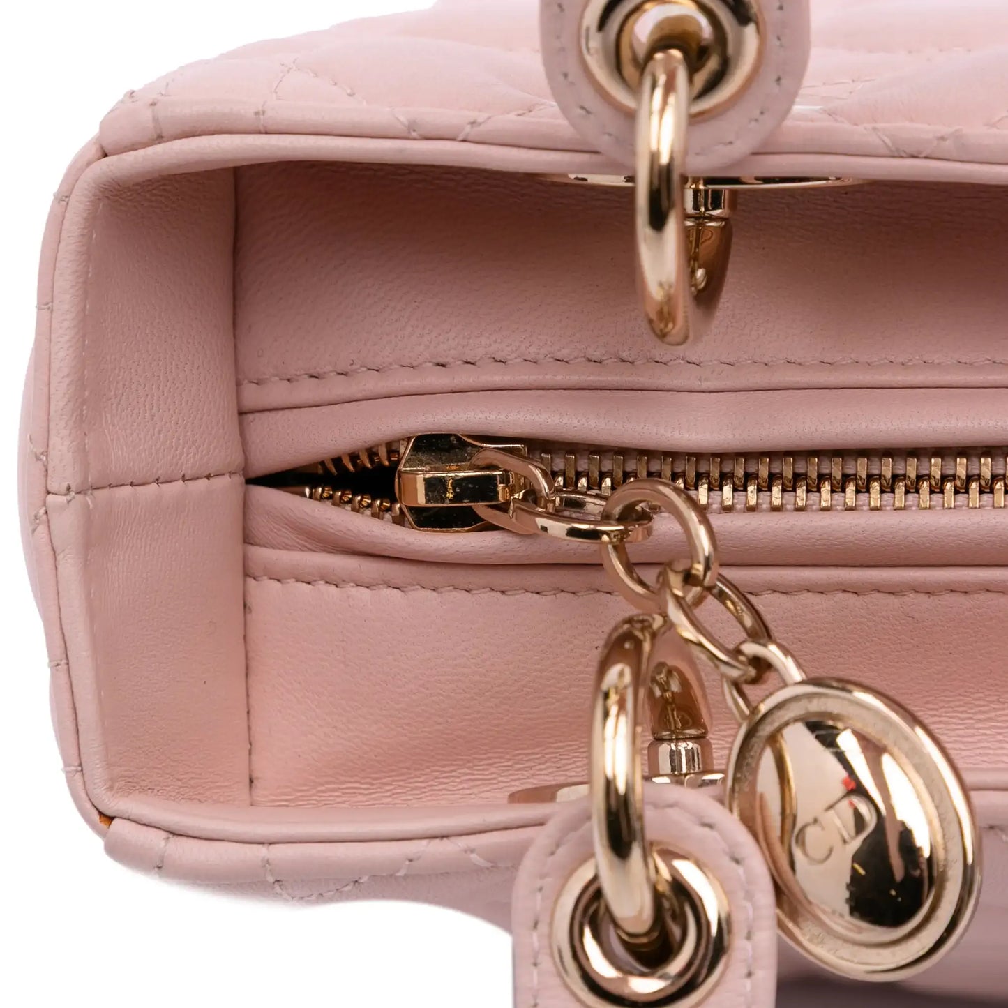 Dior Mini Medium Lambskin Cannage Lady
