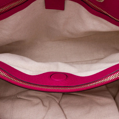 Gucci Medium Calfskin Bamboo Shopper Satchel