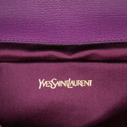 Saint Laurent Textured Leather Chyc Ligne Clutch