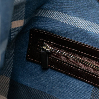 Burberry Straw and Leather Shoulder Bag