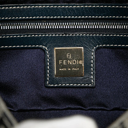 Fendi Zucchino Canvas Shoulder Bag