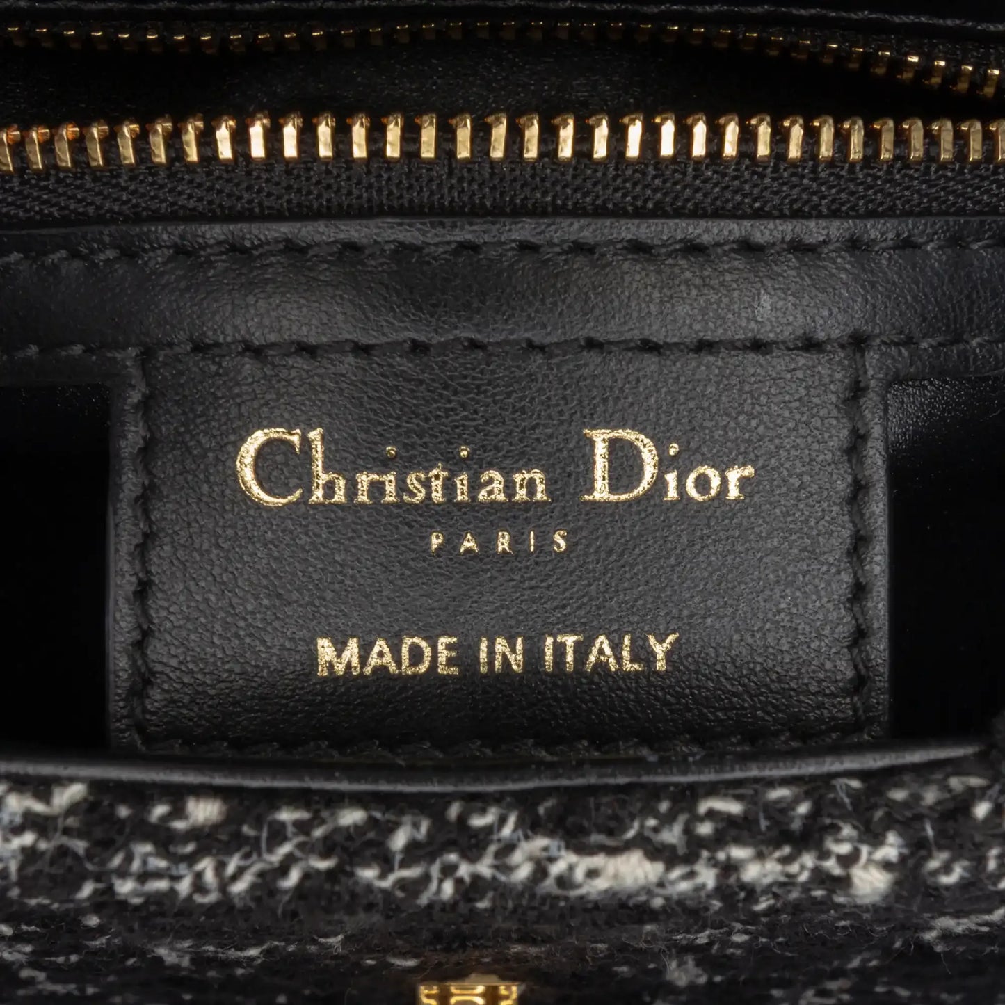 Dior Small Tweed Macrocannage Caro Bag