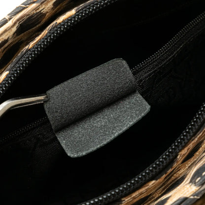 Dior Medium Canvas Cannage Leopard Print Lady Dior