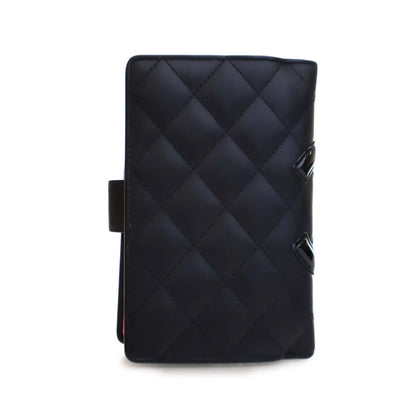 Chanel Calfskin Cambon Ligne Compact Zipped Wallet