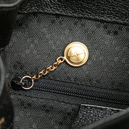 Gucci Suede Bamboo Backpack