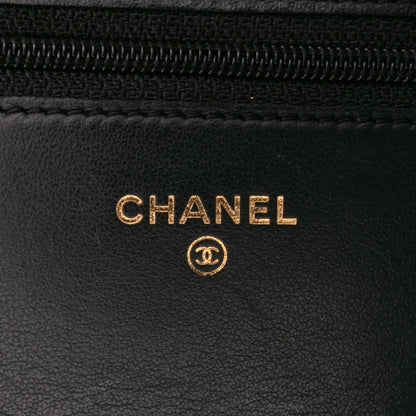 Chanel Quilted Calfskin Chain Around Boy Wallet On Chain