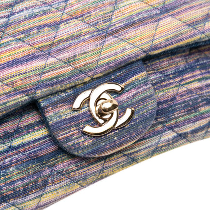 Chanel Mini Rectangular Multicolor Classic Denim Single Flap