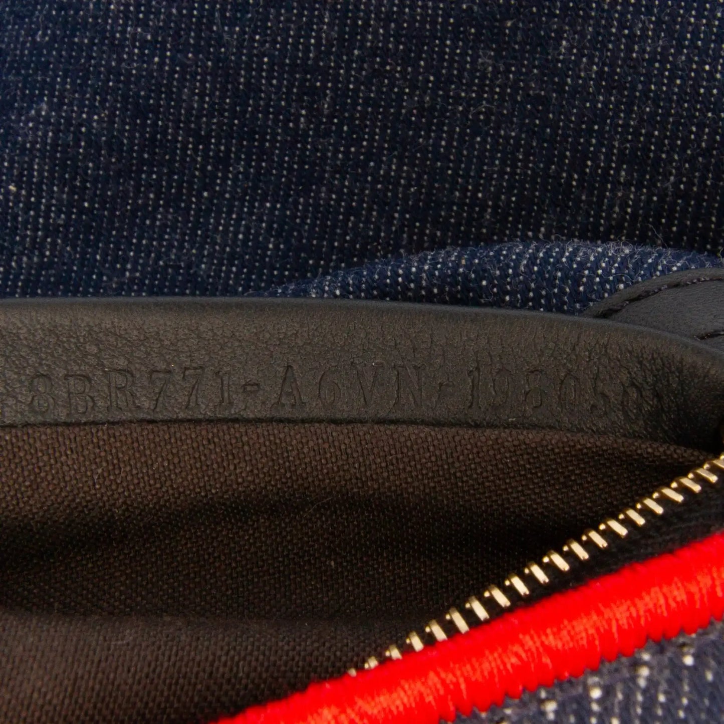 Fendi Large Denim Baguette Satchel