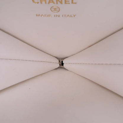 Chanel Quilted Patent Calfskin CC Heart Clutch With Chain