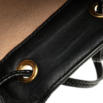Gucci Mini Suede and Patent Web Ophidia Bucket Bag
