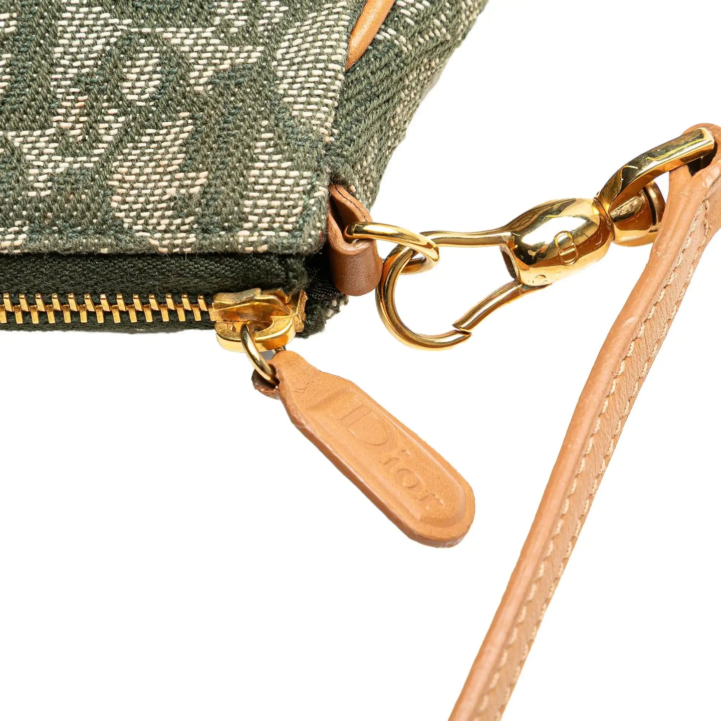Dior Mini Diorissimo Canvas Saddle Pochette