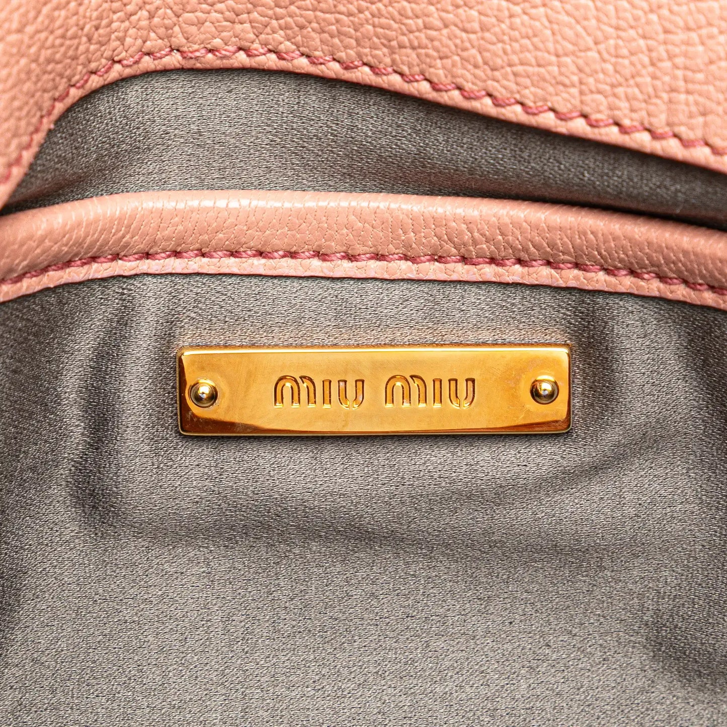 Miu Miu Goatskin Madras Crystal Studded Clutch