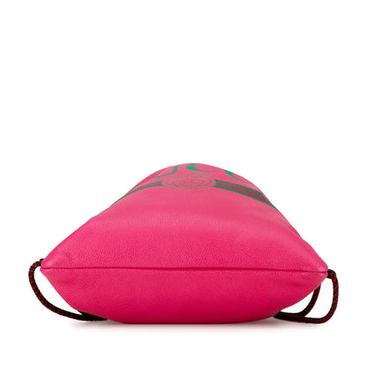 Gucci Logo Drawstring Backpack