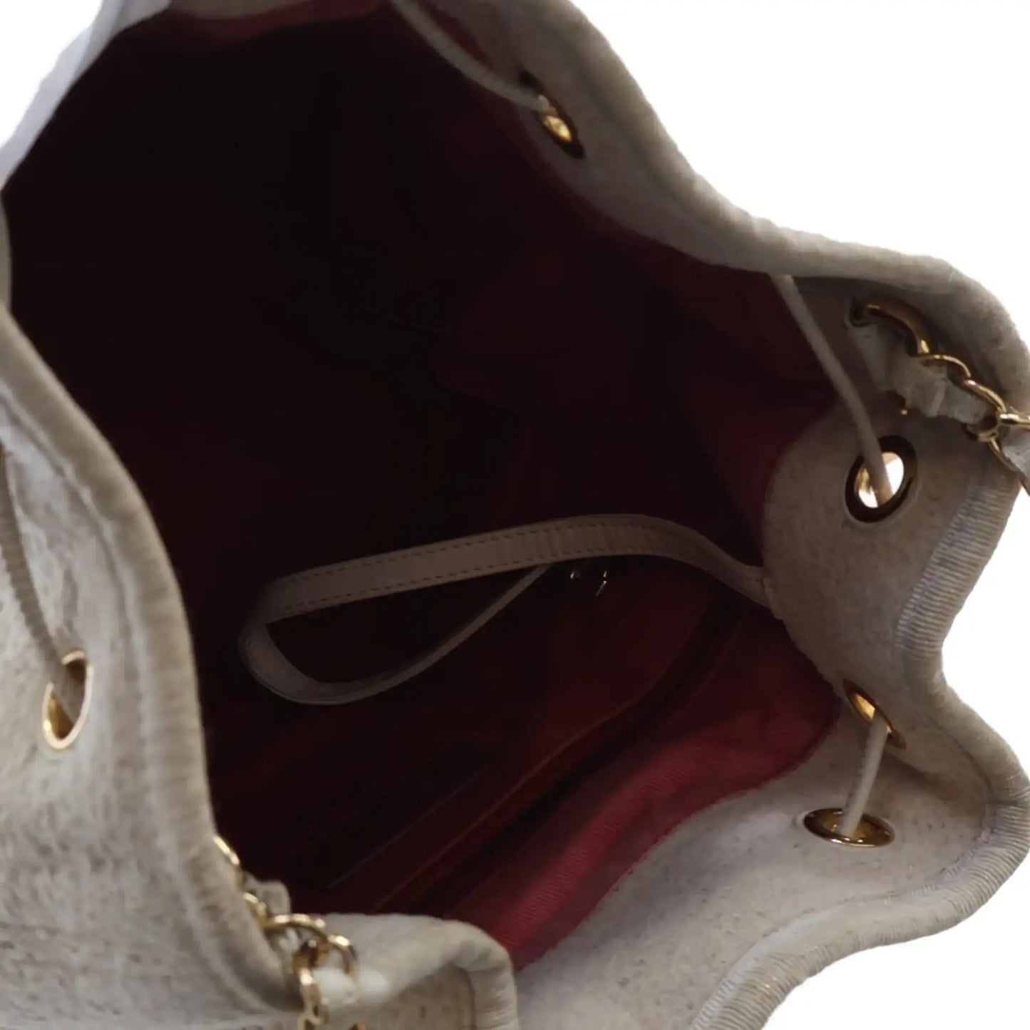 Chanel Small Tweed Deauville Drawstring Bucket Bag