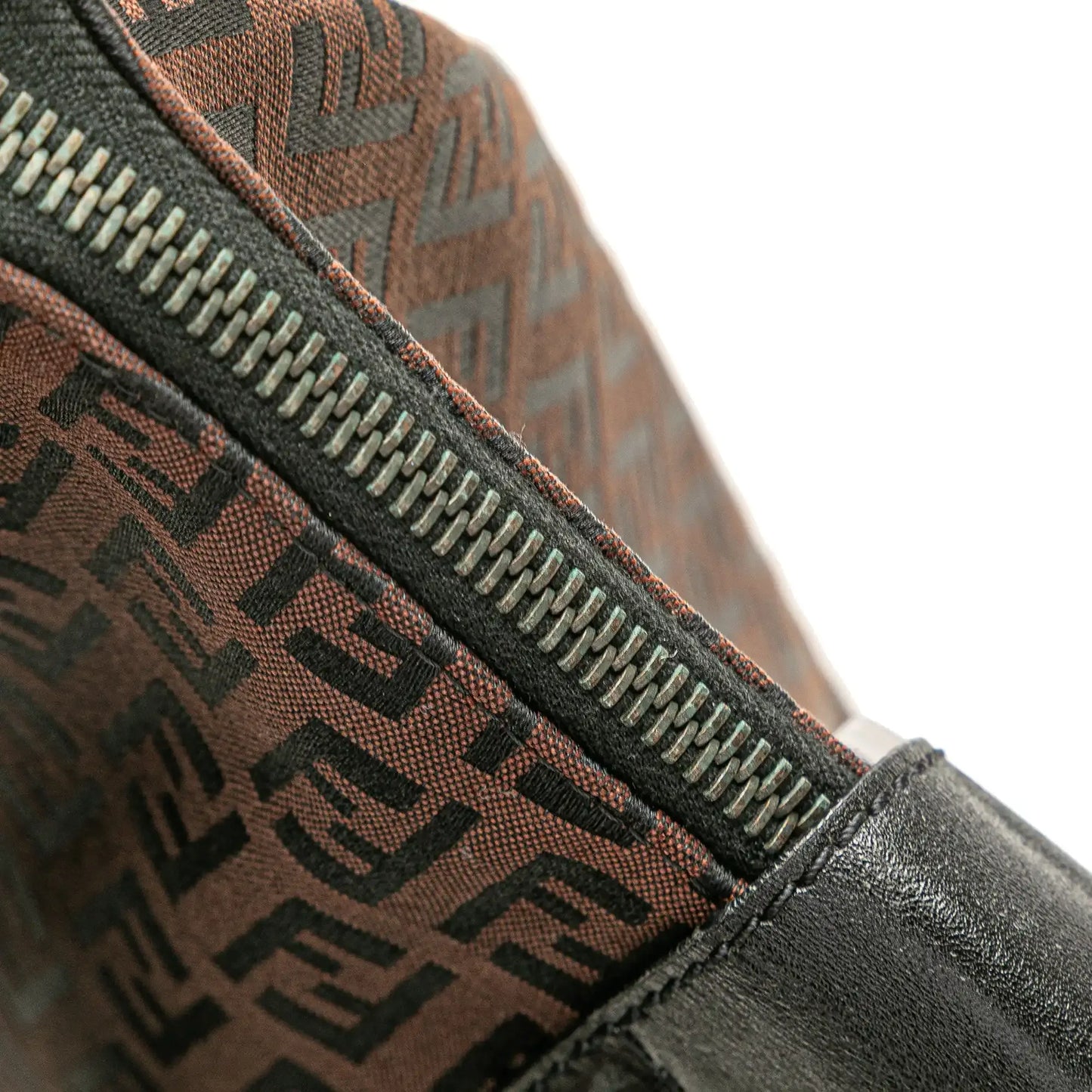 Fendi Zucchino Canvas Shoulder Bag