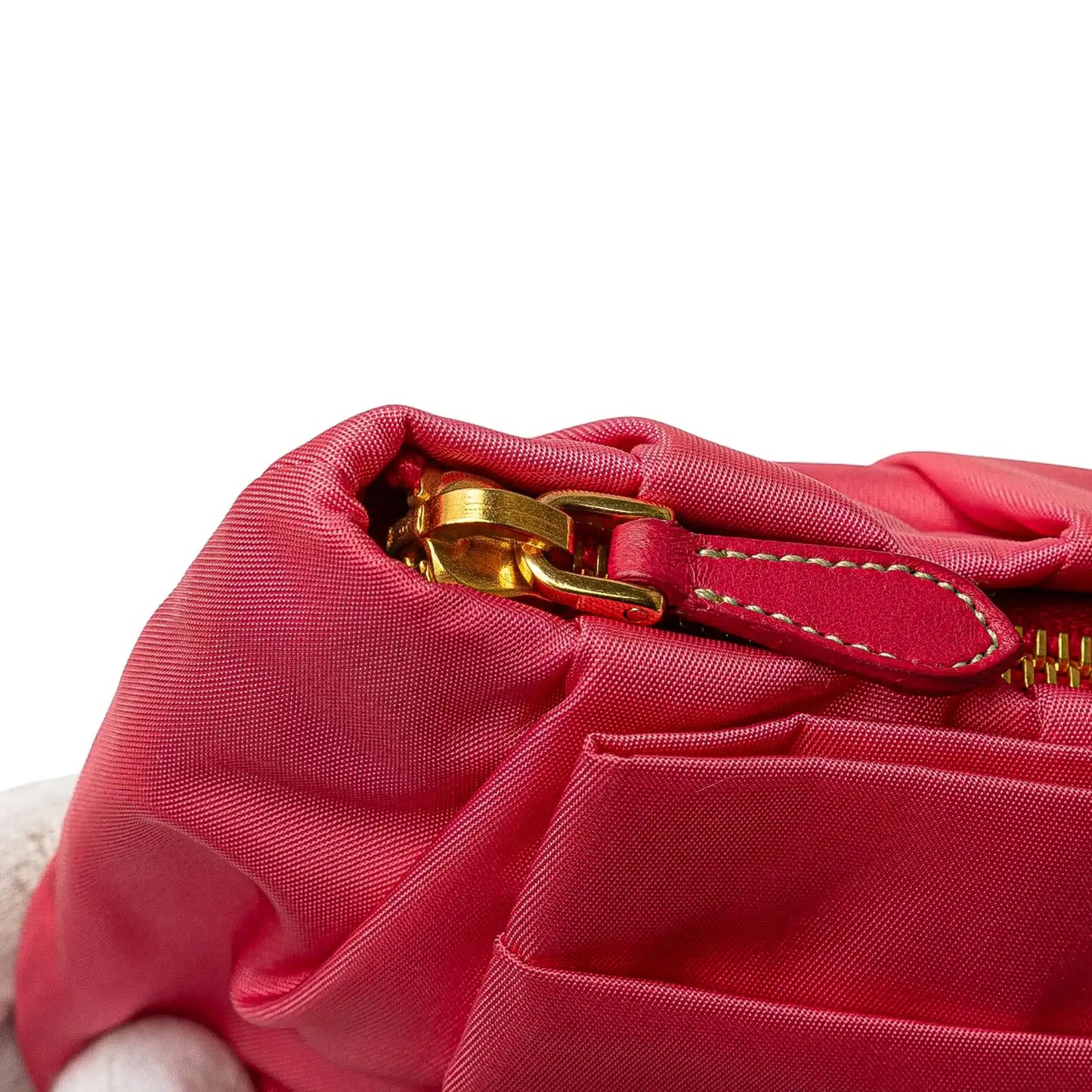 Prada Tessuto Bow Wristlet Clutch