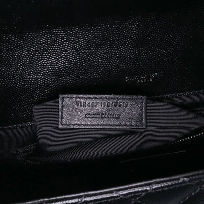 Saint Laurent Large Grain De Poudre Triquilt Monogram Envelope Bag