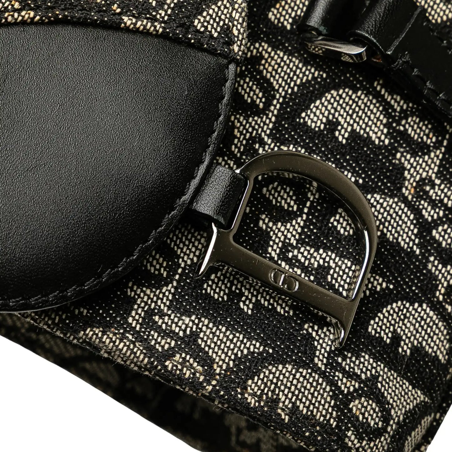 Dior Diorissimo Trotter Canvas Saddle Shoulder Bag