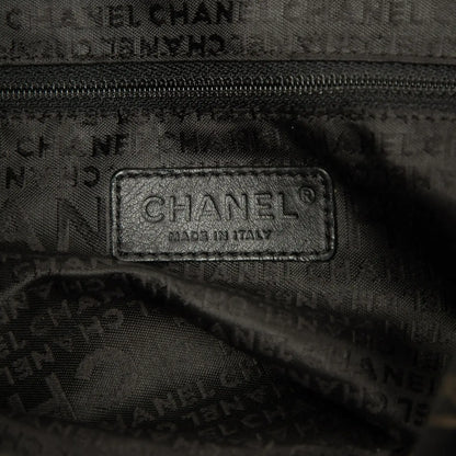 Chanel CC Suede Camellia Hobo
