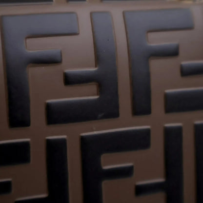 Fendi Medium FF 1974 Embossed Leather Kan U Top Handle Bag