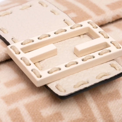 Fendi Zucca Wool Selleria Baguette