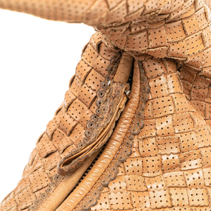 Bottega Veneta Small Perforated Nappa Intrecciato Veneta Hobo