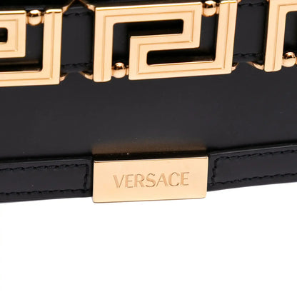 Versace Leather Greca Goddess Clutch