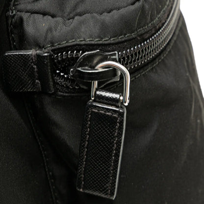 Prada Saffiano Trimmed Tessuto Backpack