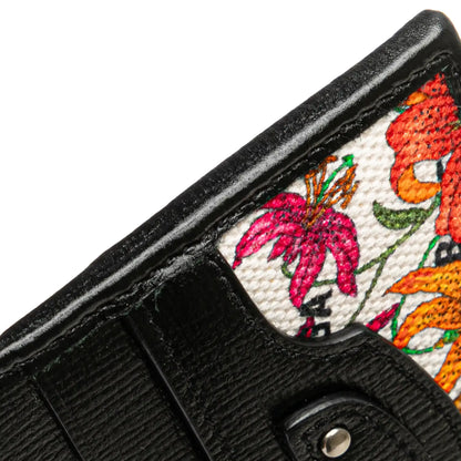 Gucci Balenciaga The Hacker Project Flora Calfskin and Canvas Neo Classic Card Case