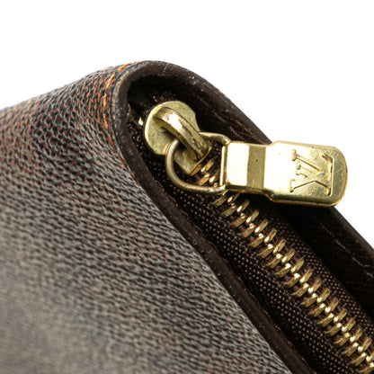 Louis Vuitton Damier Ebene Porte Monnaie Zippy Long Wallet