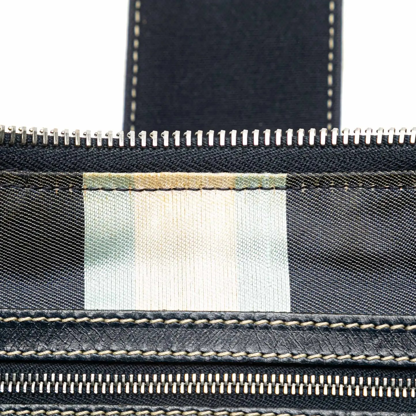 Fendi Canvas Croissant Shoulder Bag