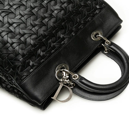 Dior Woven Lambskin Lady Dior Avenue Tote