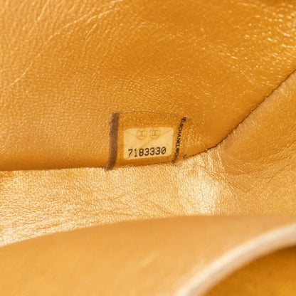 Chanel CC Metallic Lambskin Choco Bar East West Flap