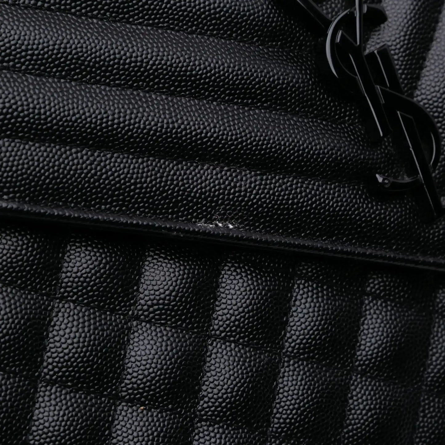 Saint Laurent Large Grain De Poudre Triquilt Monogram Envelope Bag