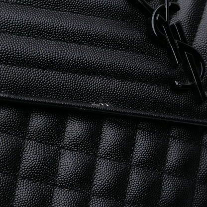 Saint Laurent Large Grain De Poudre Triquilt Monogram Envelope Bag