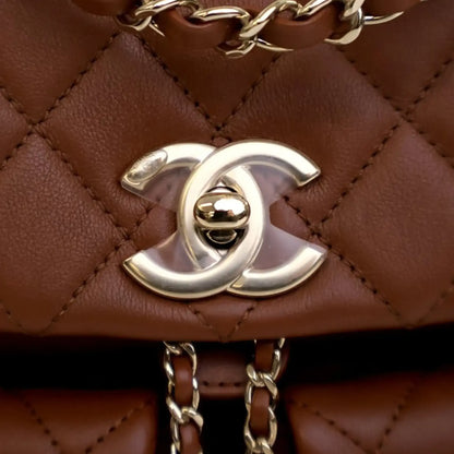 Chanel Small Quilted Calfskin Duma Pockets Drawstring Backpack