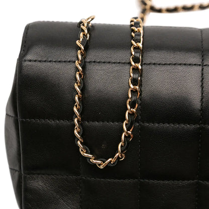 Chanel Mini Lambskin Chocolate Bar Camellia Flap