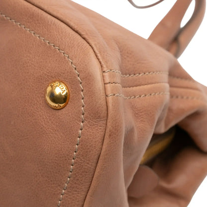 Prada Glace Calf Frame Satchel