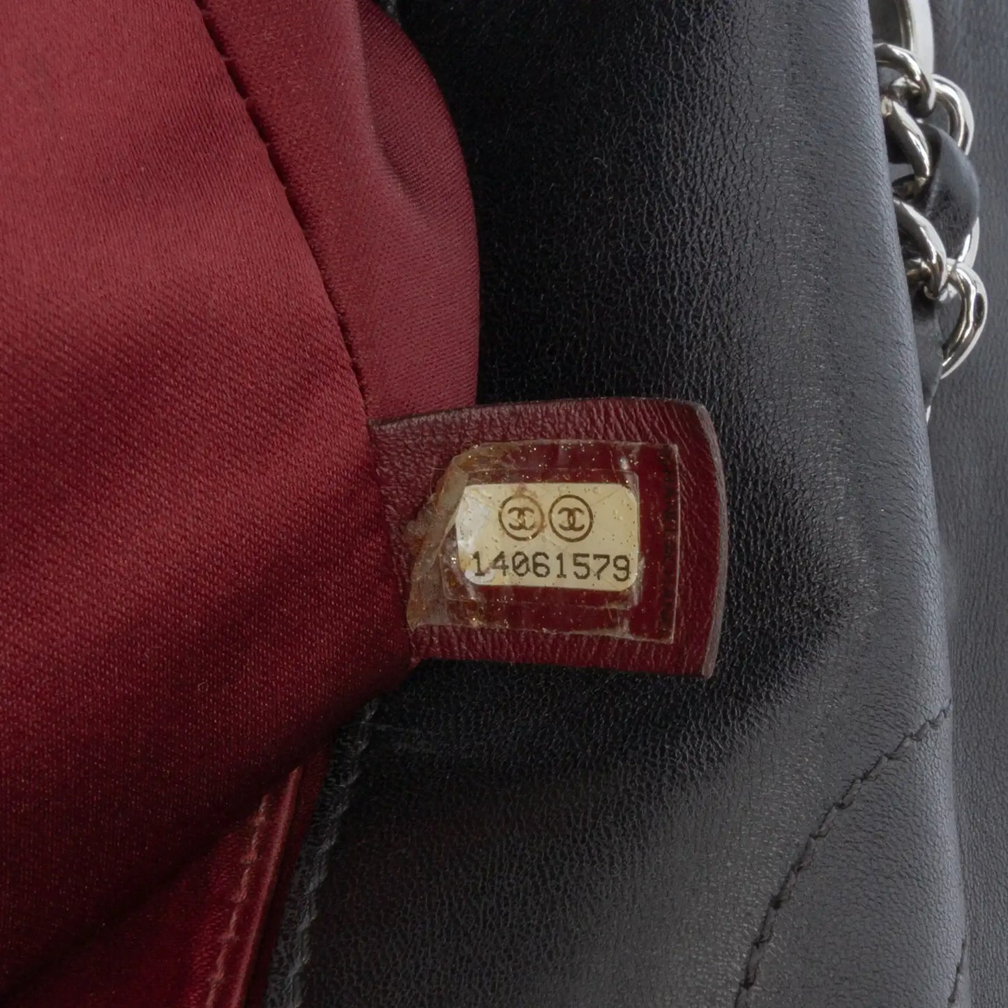 Chanel Jumbo Patent Embossed Lucky Symbols Flap