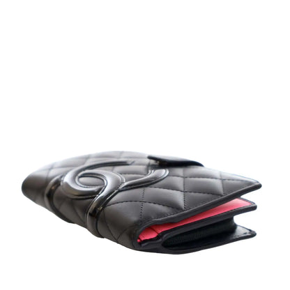 Chanel Calfskin Cambon Ligne Compact Zipped Wallet